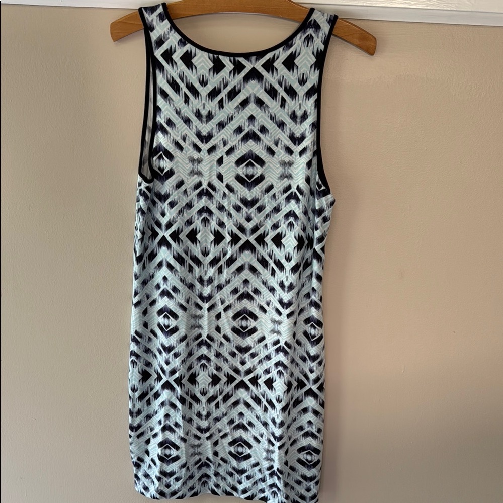 Threads 4 Thought Blue and Black Sleeveless Geometric Dress - Picture 3 of 8